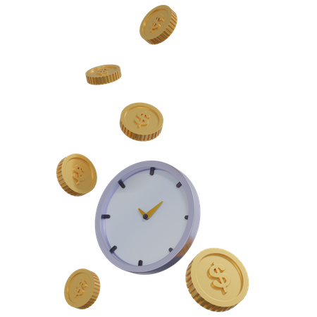 Time Is Money  3D Icon