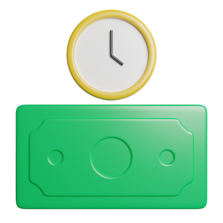 Time Is Money  3D Icon