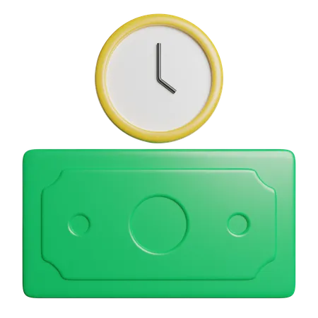 Time Is Money  3D Icon