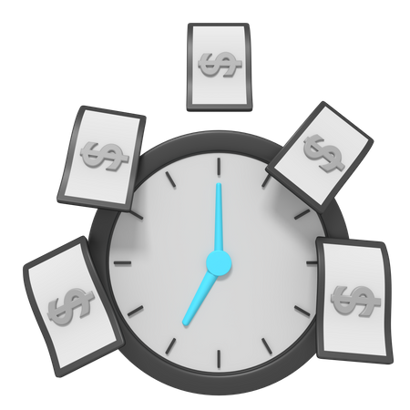 Time Is Money  3D Icon