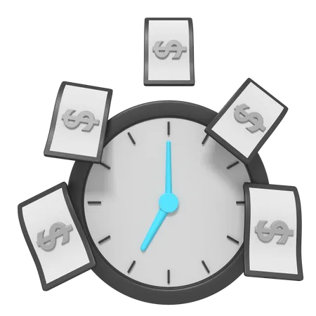 Time Is Money  3D Icon