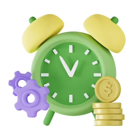 Time Is Money  3D Icon