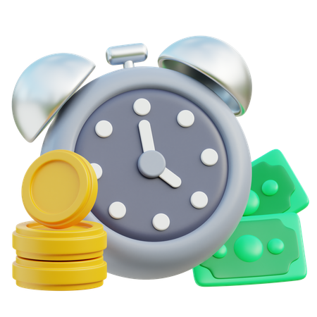 Time Is Money  3D Icon