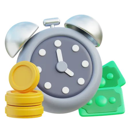 Time Is Money  3D Icon