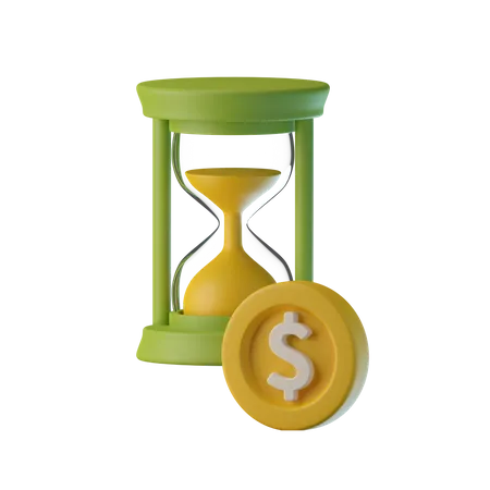 Time Is Money  3D Icon