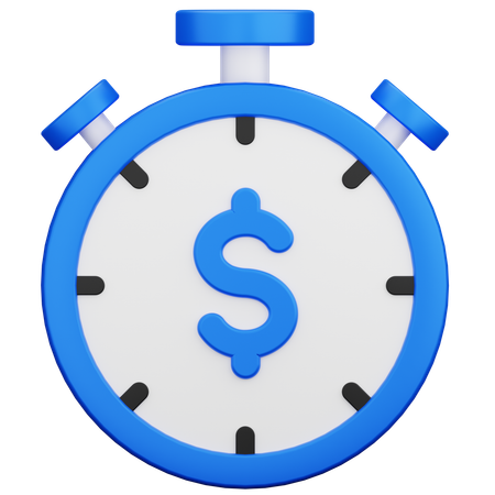 Time Is Money  3D Icon