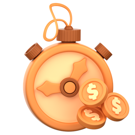 Time Is Money  3D Icon