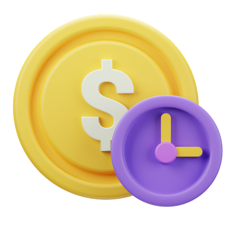 Time is Money  3D Icon