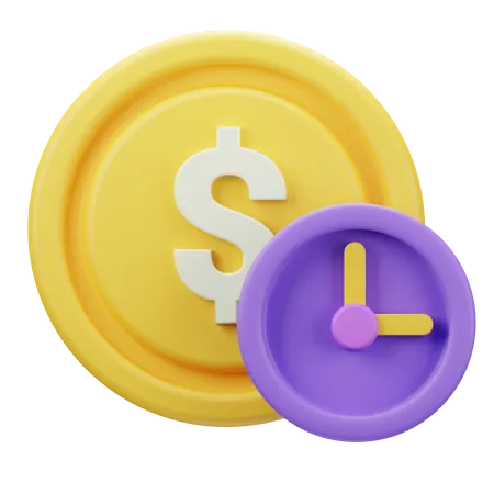 Time is Money  3D Icon