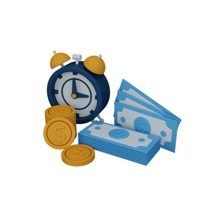 Time is money  3D Icon