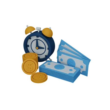 Time is money  3D Icon