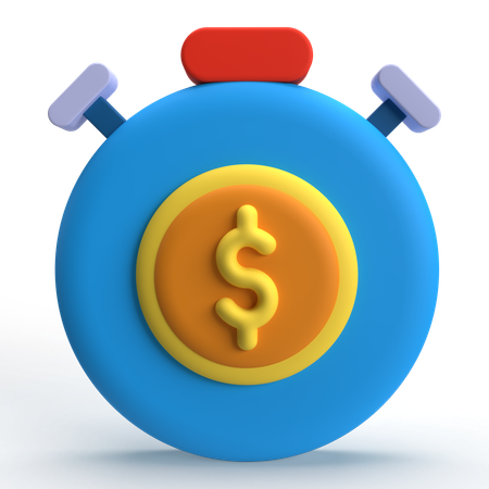 Time Is Money  3D Icon