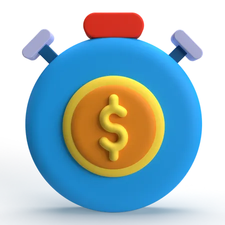 Time Is Money  3D Icon