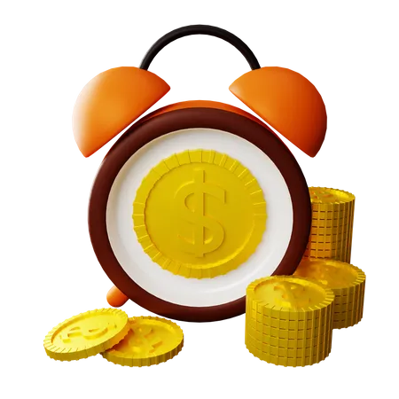 Time Is Money  3D Icon