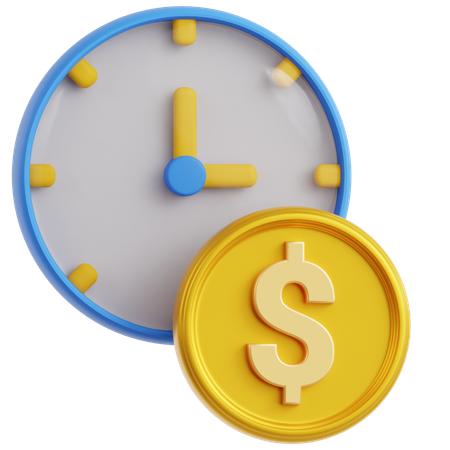 Time is Money  3D Icon