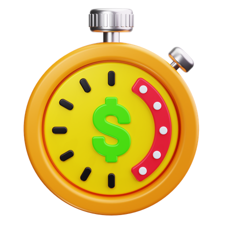 Time Is Money  3D Icon