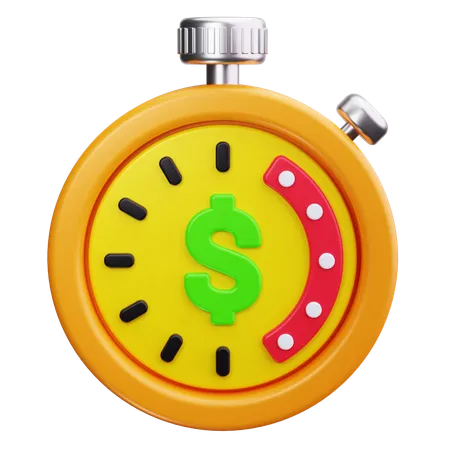 Time Is Money  3D Icon