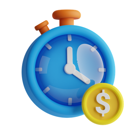 Time Is Money  3D Icon