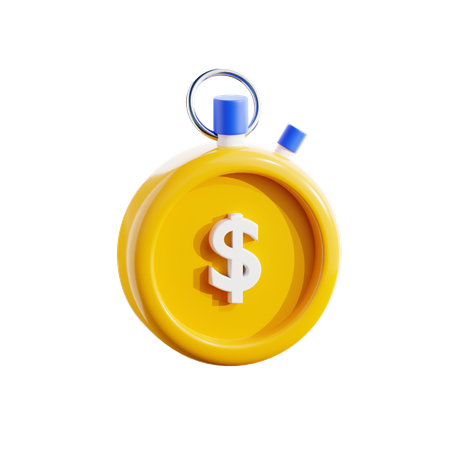 Time is Money  3D Icon