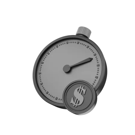 Time Is Money  3D Icon