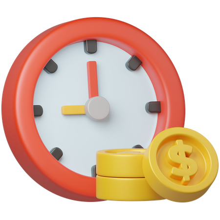 Time is Money  3D Icon