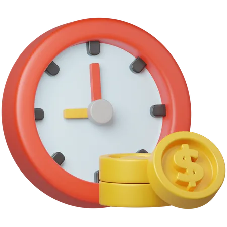 Time is Money  3D Icon