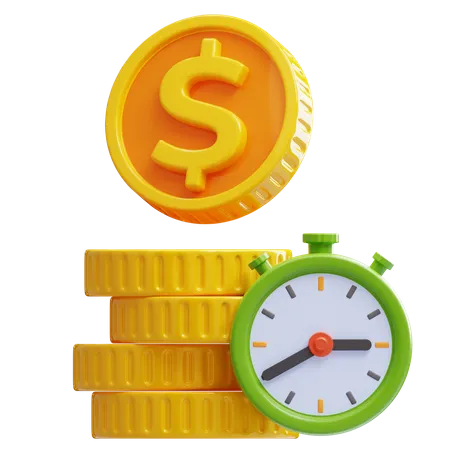 Time is money  3D Icon