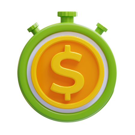 Time is money  3D Icon