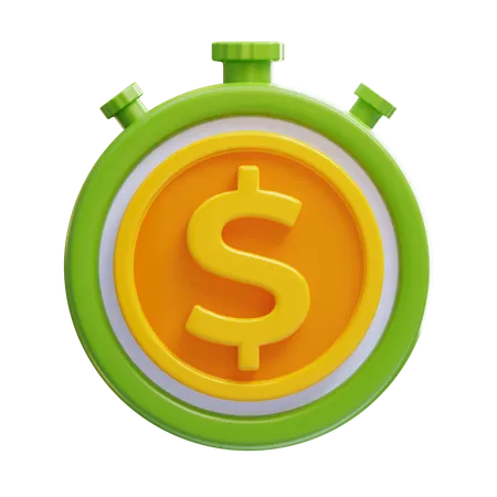 Time is money  3D Icon