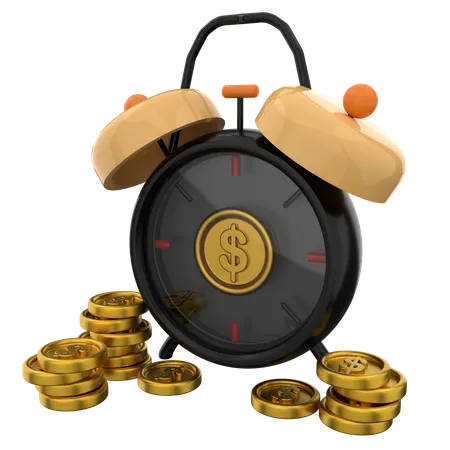 Time Is Money  3D Icon