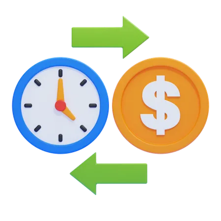 Time is Money  3D Icon