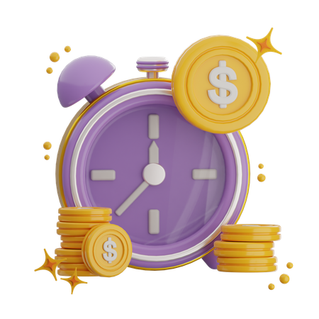 Time Is Money  3D Icon