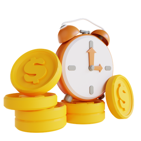 Time Is Money  3D Icon