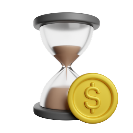 Time Is Money  3D Icon