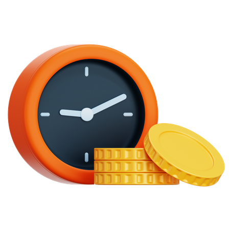 Time is money  3D Icon