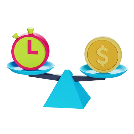 Time Is Money  3D Illustration