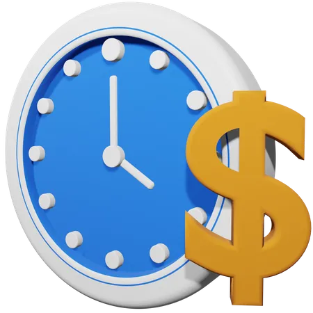 Time Is Money  3D Illustration