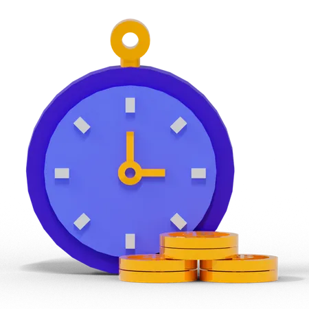 Time is money  3D Illustration