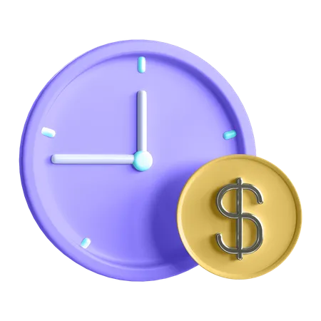 Time Is Money  3D Illustration