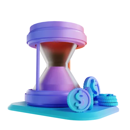 Time Is Money  3D Illustration