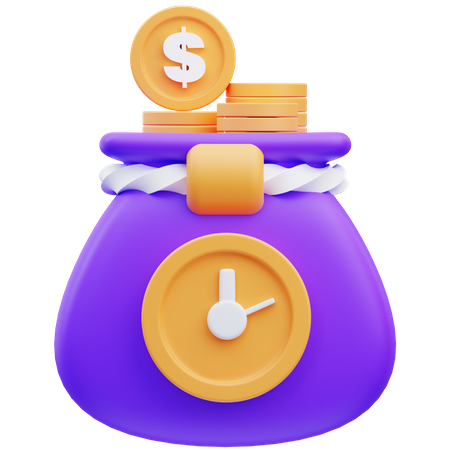 Time Is Money  3D Icon