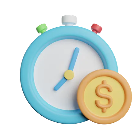 Time Is Money Management 3D Icon