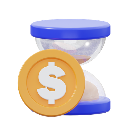 Time Is Money  3D Icon