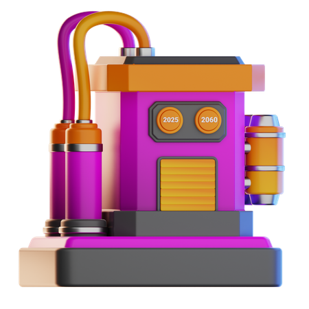 Time machine  3D Icon