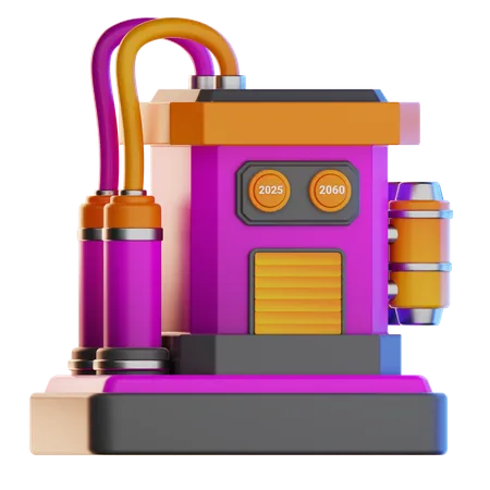 Time machine  3D Icon