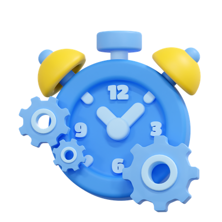 Time maintenance  3D Icon