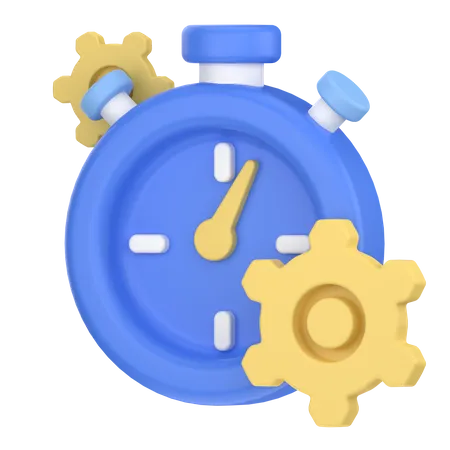 Time maintenance  3D Icon
