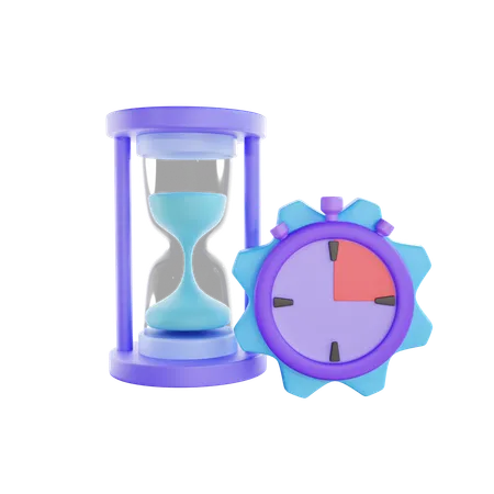 3 D Render Time Management 3D Icon