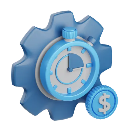 3 D Rendering Time Management Isolated Useful For Business Analytics Web Money And Finance Design 3D Icon