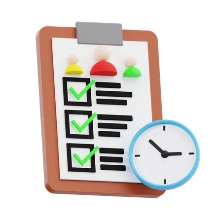 Time Management  3D Icon